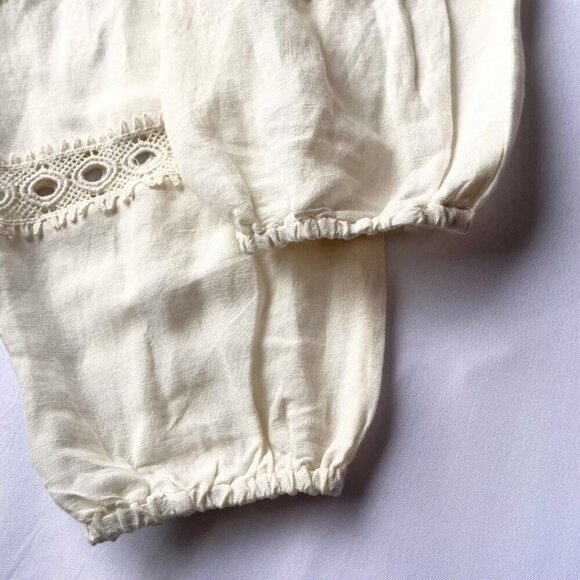 NWT CAROLINE CONSTAS IVORY WHITE LINEN BLEND EMBROIDERED BELTED MAXI SHIRT DRESS - Picture 10 of 13